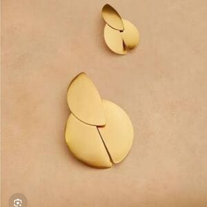 Elegant Gold-Tone Clip-On Earrings
